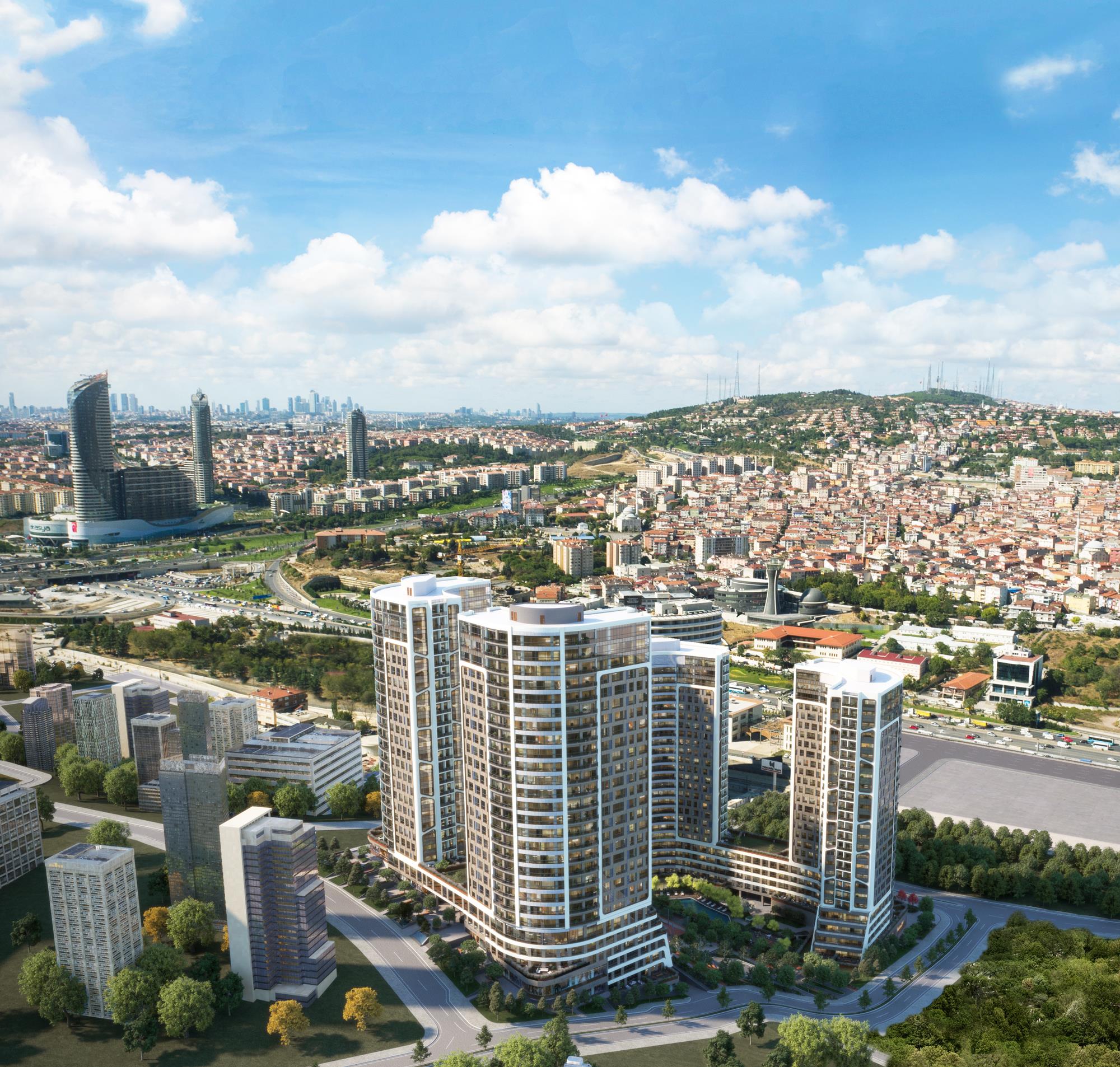 Family Apartments with Extensive Green Space in Kadıköy