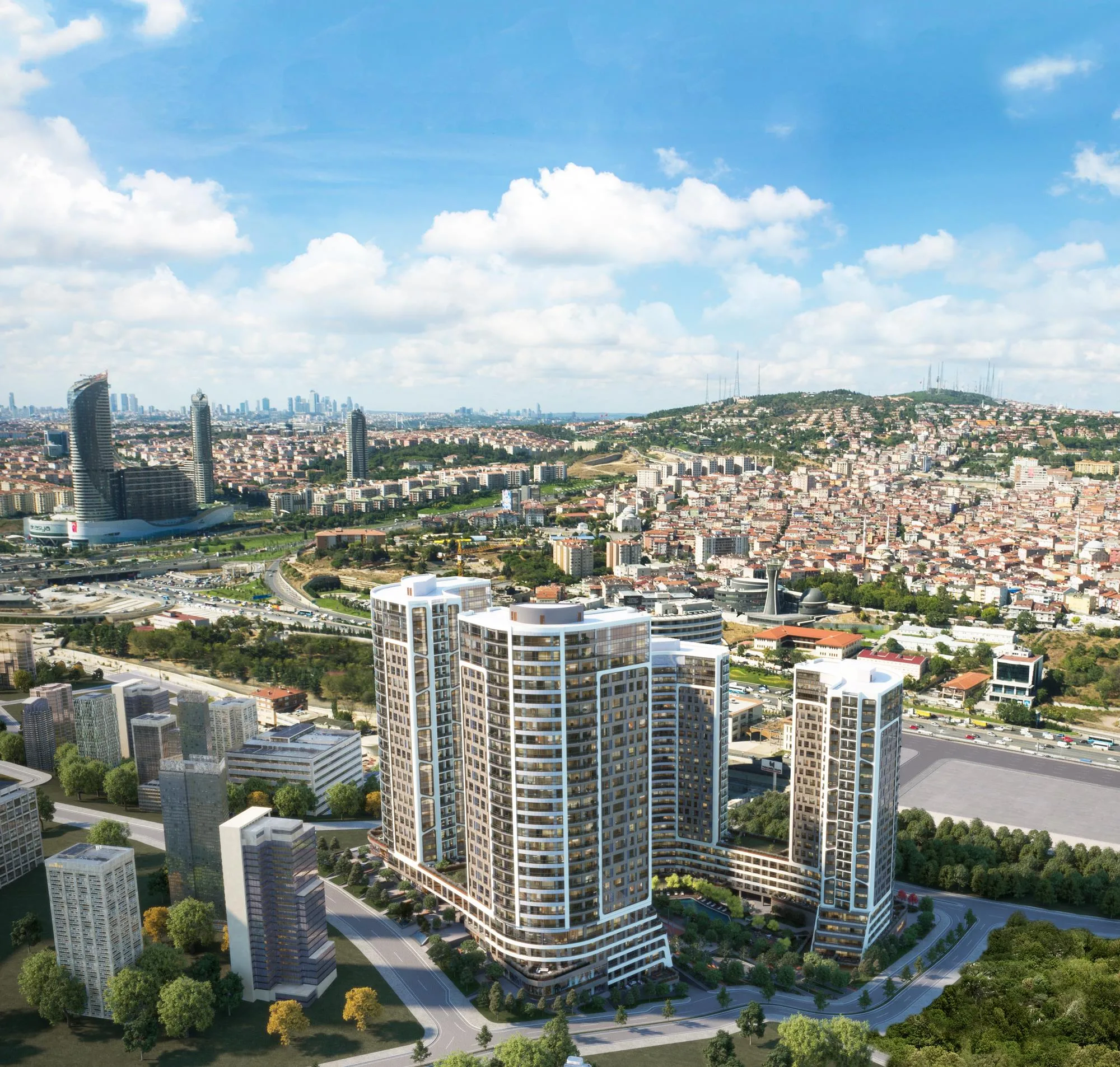 Family Apartments with Extensive Green Space in Kadıköy