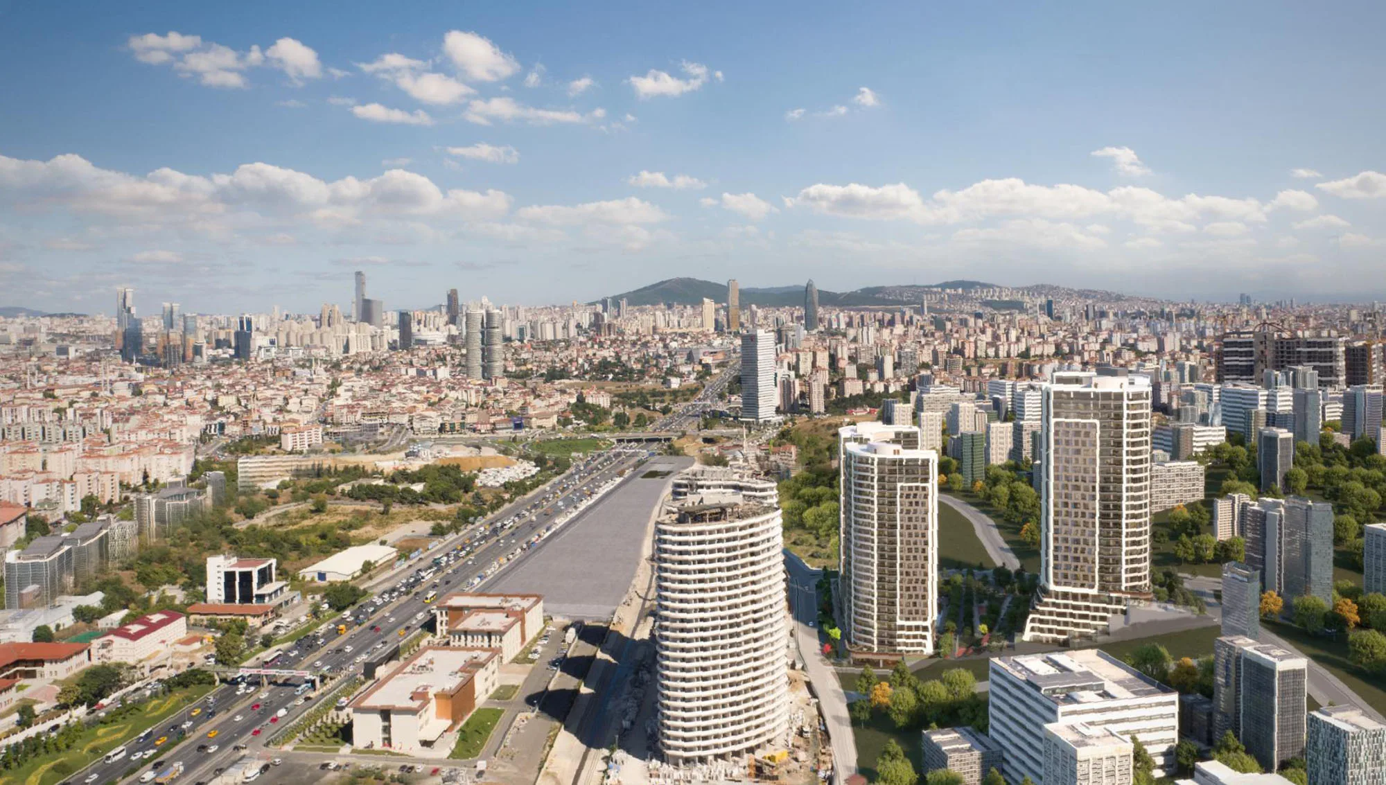 Family Apartments with Extensive Green Space in Kadıköy