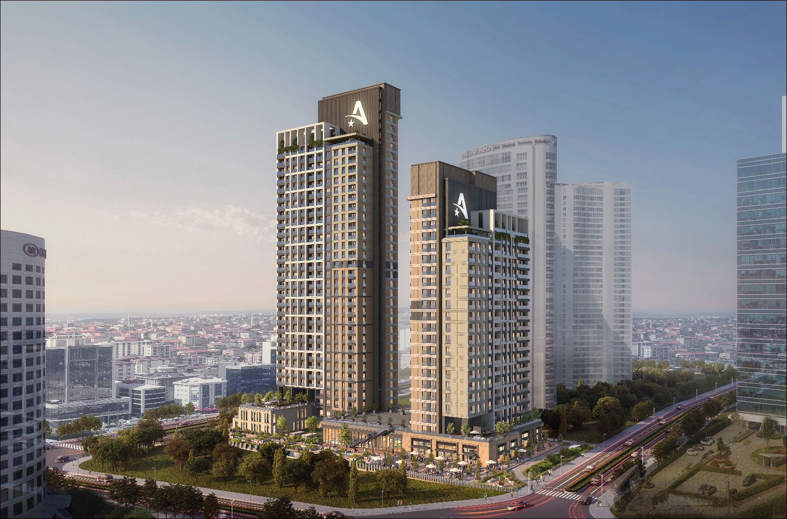 Finance district Apartments in Central Umraniye