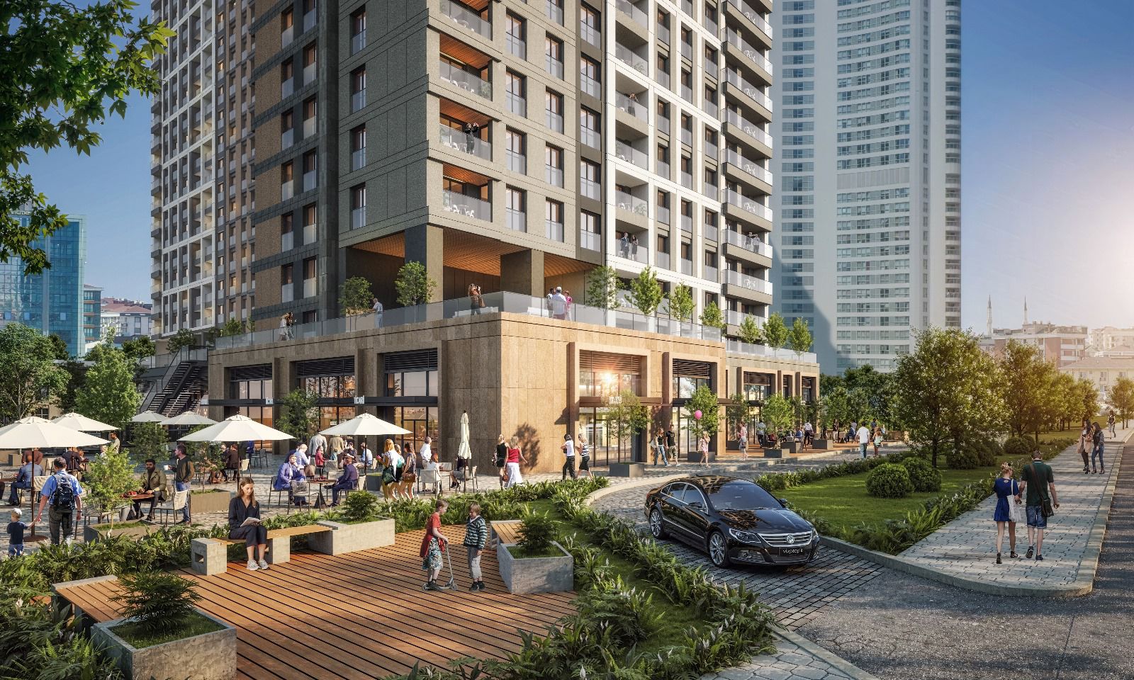 Finance district Apartments in Central Umraniye