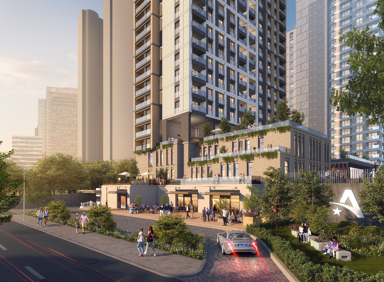 Finance district Apartments in Central Umraniye