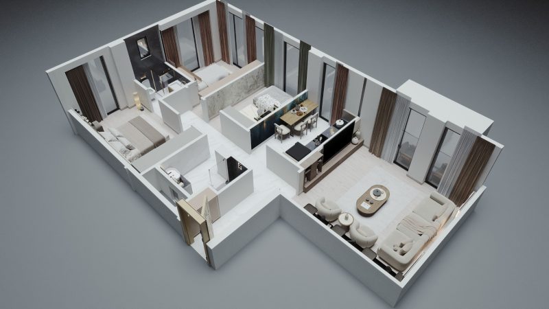 Moderne Apartments mit privaten Einrichtungen in Kağıthane