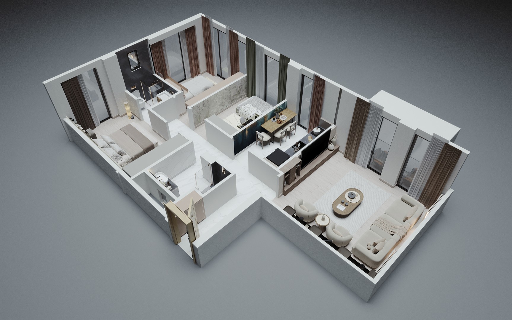 Modern Apartments with Private Facilities in Kağıthane