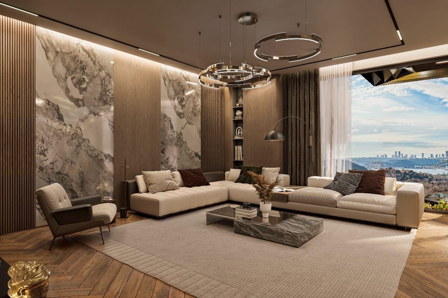 Panoramic Bosphorus Living Surrounded by Nature in Beykoz