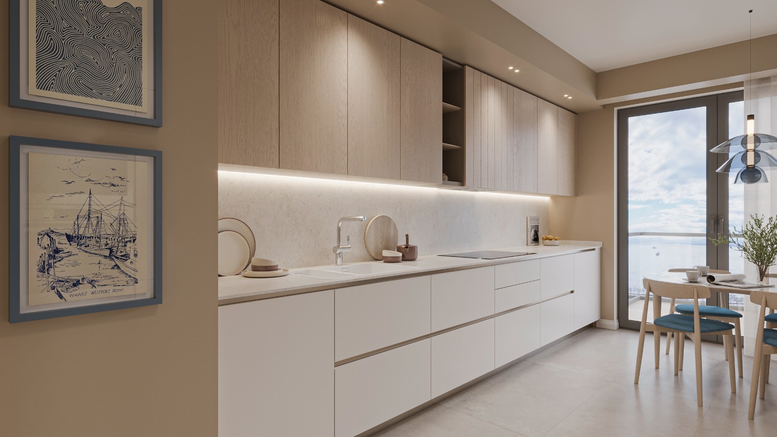 Spacious Coastal Apartments with Marmaray Access in Kartal