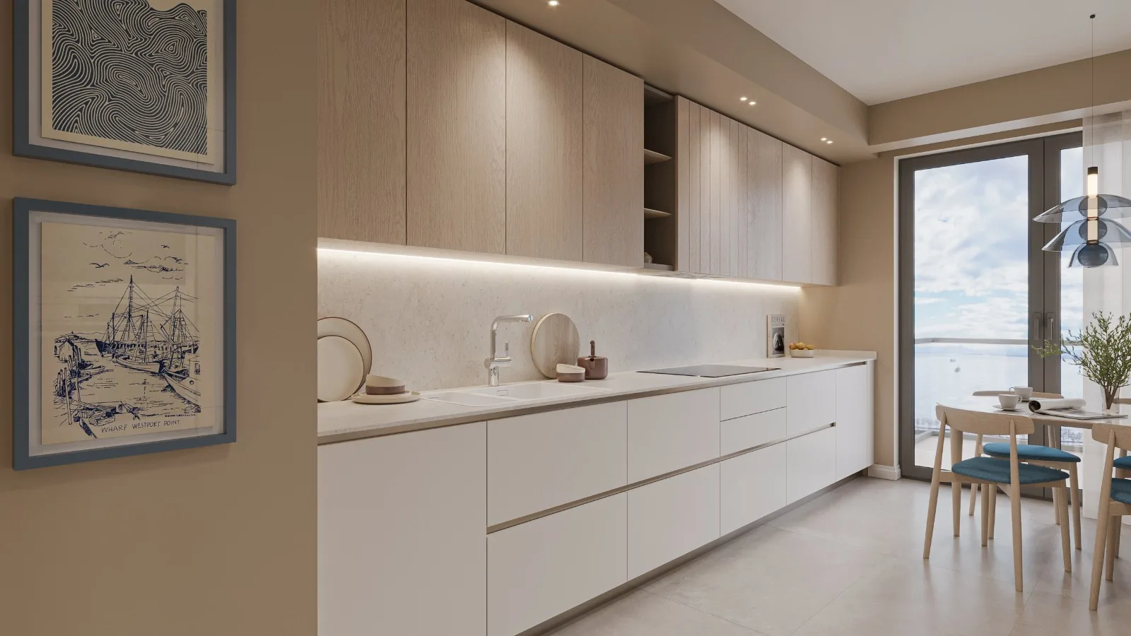 Spacious Coastal Apartments with Marmaray Access in Kartal