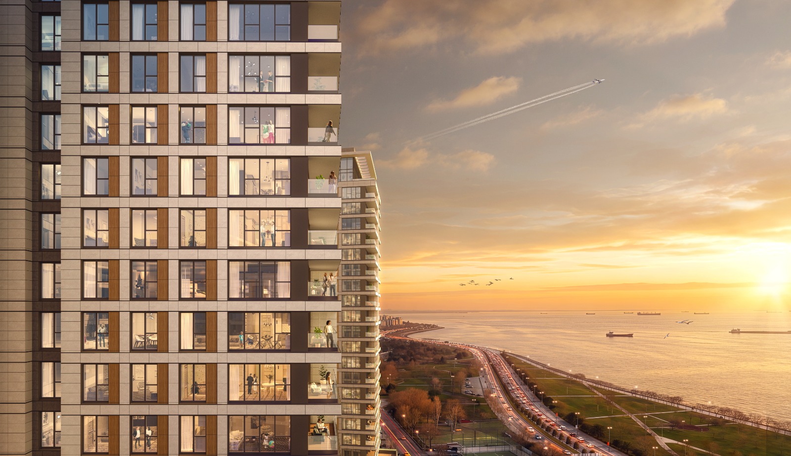 Spacious Coastal Apartments with Marmaray Access in Kartal