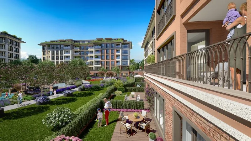 Low-Density Forest Apartments Near the Metro in Göktürk